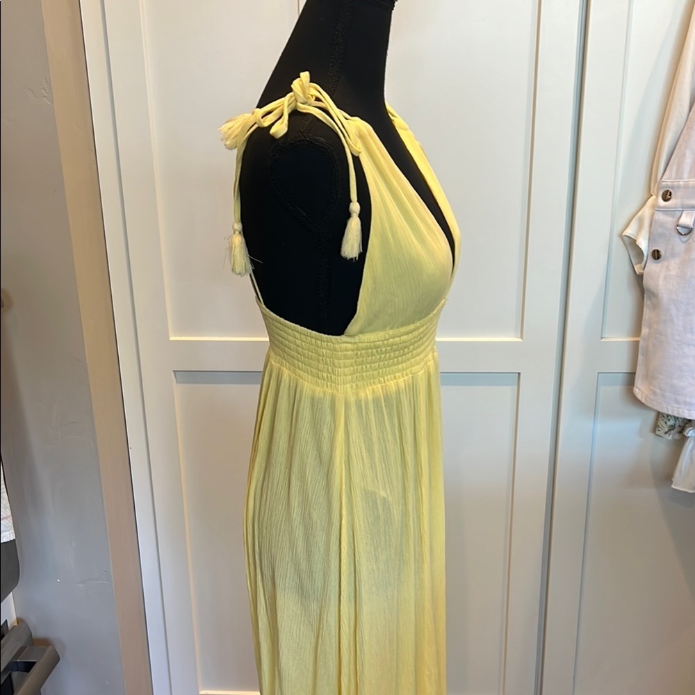 Forever 21 Sunny Yellow Maxi Dress S - Picture 4 of 6